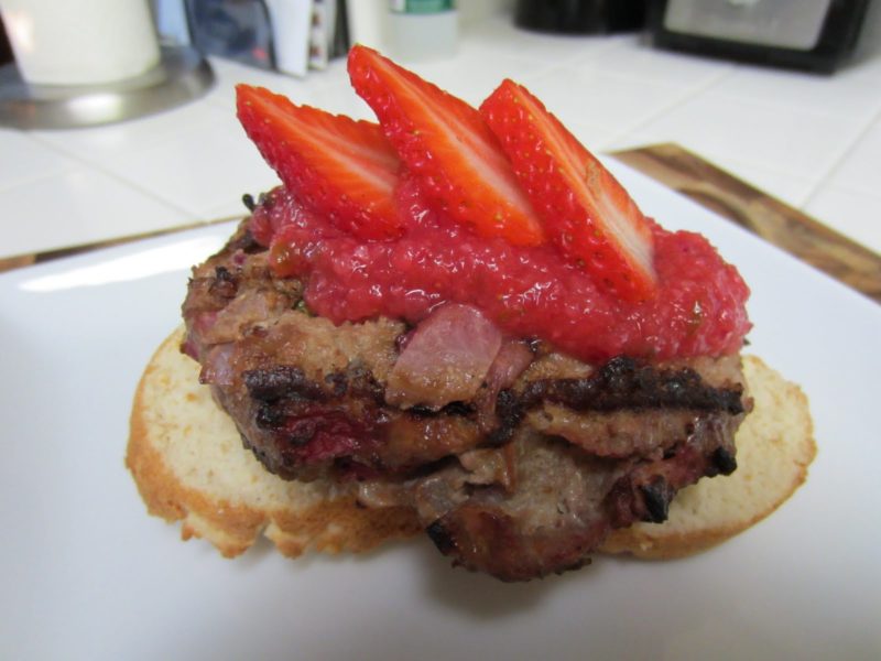 Paleo Strawberry Burgers