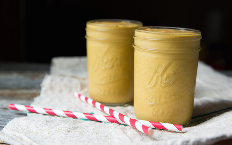 pumpkin custard smoothie
