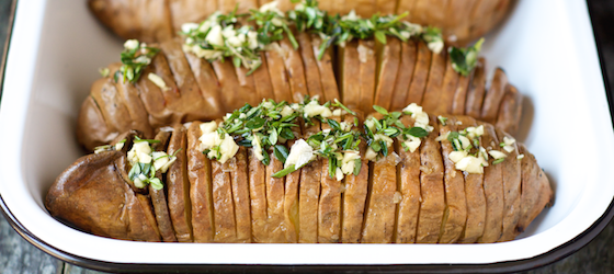 Hasselback Sweet Potatoes