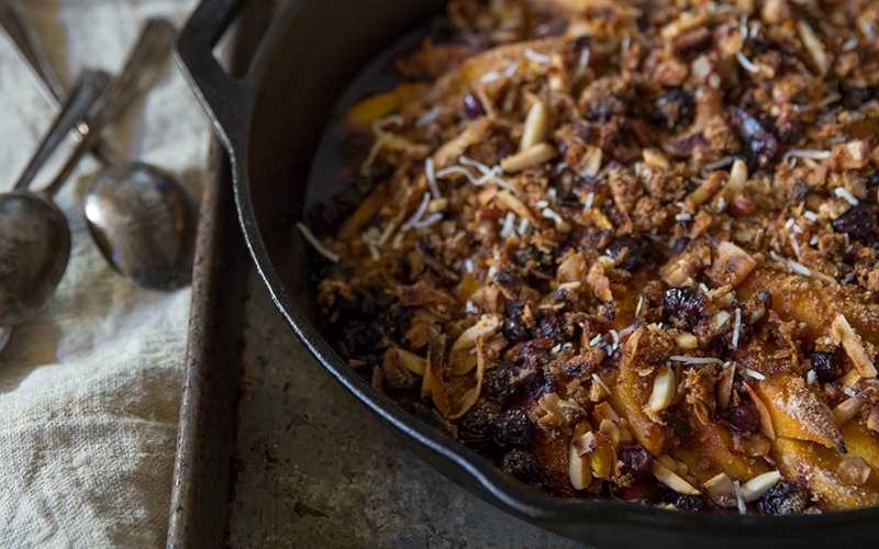 paleo peach cobbler