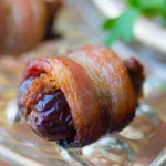 pumpkin stuffed bacon wrapped dates