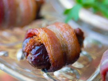 pumpkin stuffed bacon wrapped dates