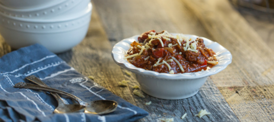 bacon chili with coffee in the instapot, crockpot or stovetop