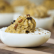 maple bacon coffee deviled eggs