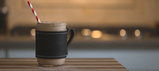 chocolate protein smoothie