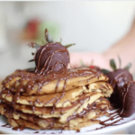 chocolate stuffed pancakes