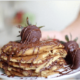 chocolate stuffed pancakes