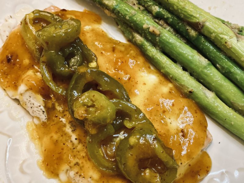 Jalapeno Apricot Glazed Salmon