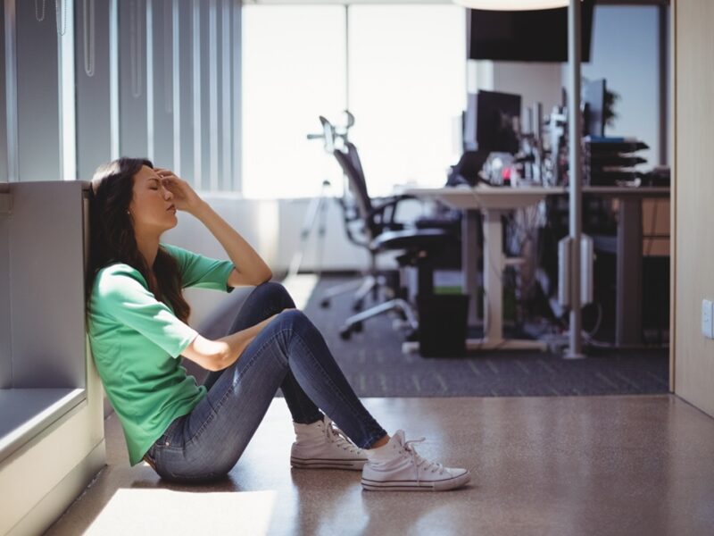 employee facing challenges related to mental health in the workplace