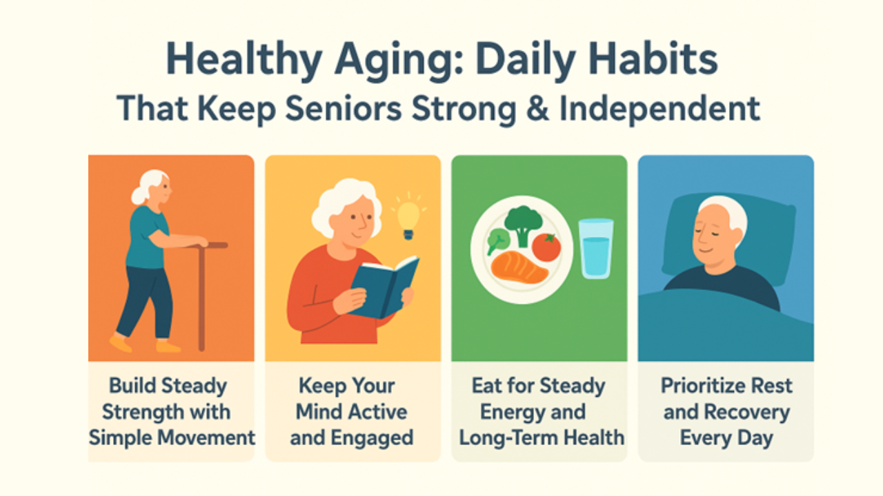 Healthy Aging: Daily Habits That Keep Seniors Strong & Independent
